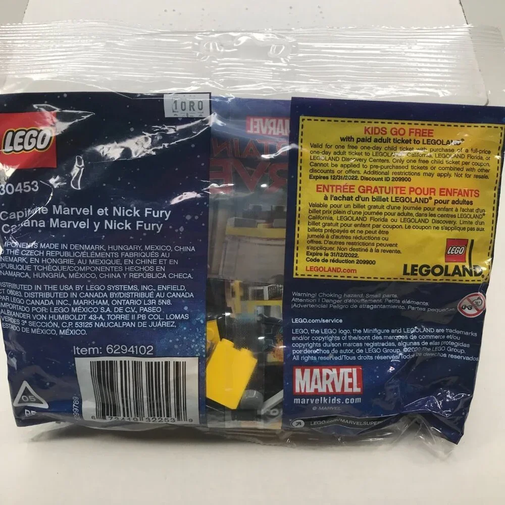 Lego Marvel Captain Marvel 32 Piece 30453 Captain Marvel & Nick Fury New